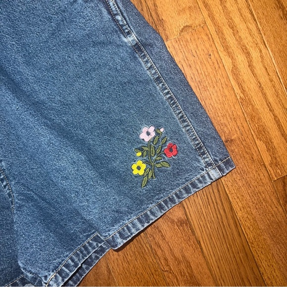Juniors denim short overalls - Picture 3 of 4